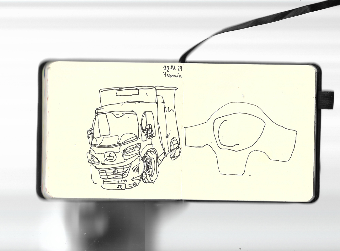 scna carnet de croquis perso camion